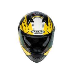 Zeus ZS-811A AL41 Sarı Beyaz Kapalı Kask