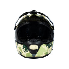 Zeus ZS-913 B6F Sarı Yeşil Kapalı Kask