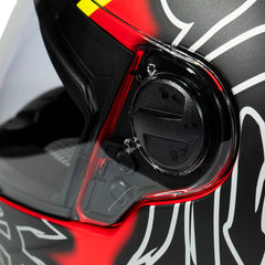 Zeus ZS-811A AL31 Mat Kırmızı Flu (Fluo) Sarı Kapalı Kask