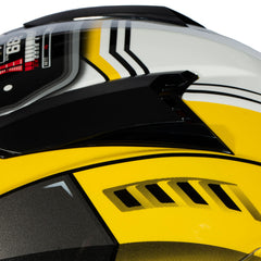 Zeus ZS-811A AL41 Sarı Beyaz Kapalı Kask