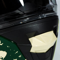 Zeus ZS-913 B6F Sarı Yeşil Kapalı Kask