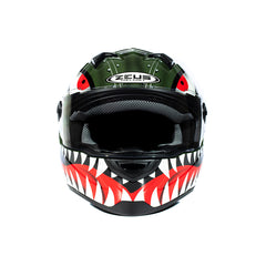 Zeus ZS-811A AL38 Yeşil Gümüş Kapalı Kask