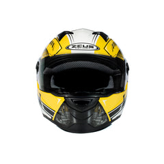 Zeus ZS-811A AL41 Sarı Beyaz Kapalı Kask