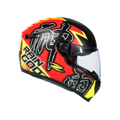 Zeus ZS-811A AL31 Mat Kırmızı Flu (Fluo) Sarı Kapalı Kask