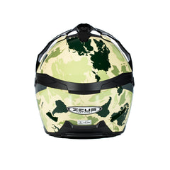 Zeus ZS-913 B6F Sarı Yeşil Kapalı Kask