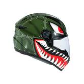 Zeus ZS-811A AL38 Yeşil Gümüş Kapalı Kask