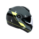 Zeus ZS-3050 BE7 Gri Flu (Fluo) Sarı Çene Açılır Kask