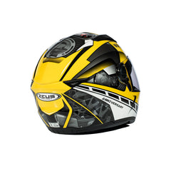 Zeus ZS-811A AL41 Sarı Beyaz Kapalı Kask