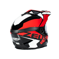 Zeus ZS-913 Keskin (Solid) Siyah BF8-Kırmızı Kapalı Mototsiklet Kaskı
