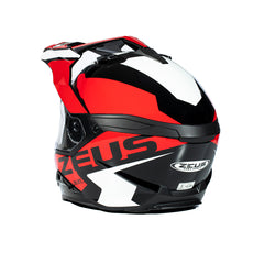 Zeus ZS-913 Keskin (Solid) Siyah BF8-Kırmızı Kapalı Mototsiklet Kaskı