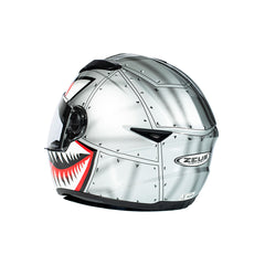 Zeus ZS-811A AL-38 Gümüş Siyah Kapalı Kask