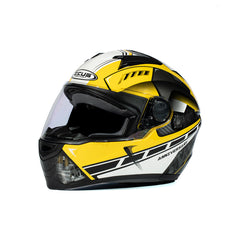 Zeus ZS-811A AL41 Sarı Beyaz Kapalı Kask