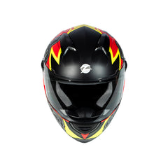 Zeus ZS-811A AL31 Mat Kırmızı Flu (Fluo) Sarı Kapalı Kask