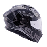 Zeus ZS-826 İnci Siyah Gümüş BK3 Kapalı Kask
