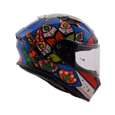 Zeus ZS-826 İnci Siyah Mavi BK6 Kapalı Kask