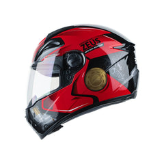 Zeus ZS-811A AL39 Siyah Kırmızı Kapalı Kask