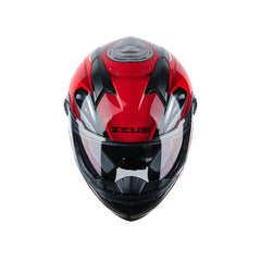 Zeus ZS-811A AL39 Siyah Kırmızı Kapalı Kask