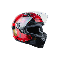 Zeus ZS-811A AL39 Siyah Kırmızı Kapalı Kask