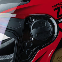 Zeus ZS-811A AL39 Siyah Kırmızı Kapalı Kask