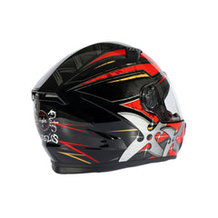 Zeus ZS-813A AN36 Siyah Kırmızı Kapalı Kask