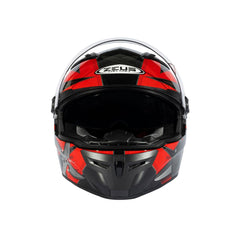 Zeus ZS-813A AN36 Siyah Kırmızı Kapalı Kask