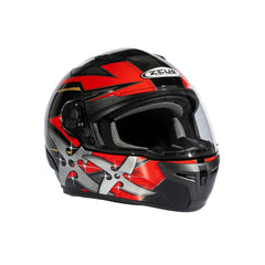 Zeus ZS-813A AN36 Siyah Kırmızı Kapalı Kask