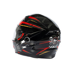 Zeus ZS-813A AN36 Siyah Kırmızı Kapalı Kask