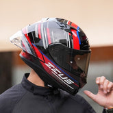 Zeus ZS-826 BK15 Red Kapalı Kask ( Pinlock Dahil)