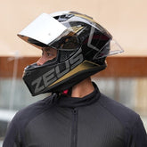 Zeus ZS-826 BK3 Gold Kapalı Kask (Pinlock Dahil)