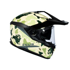 Zeus ZS-913 B6F Sarı Yeşil Kapalı Kask