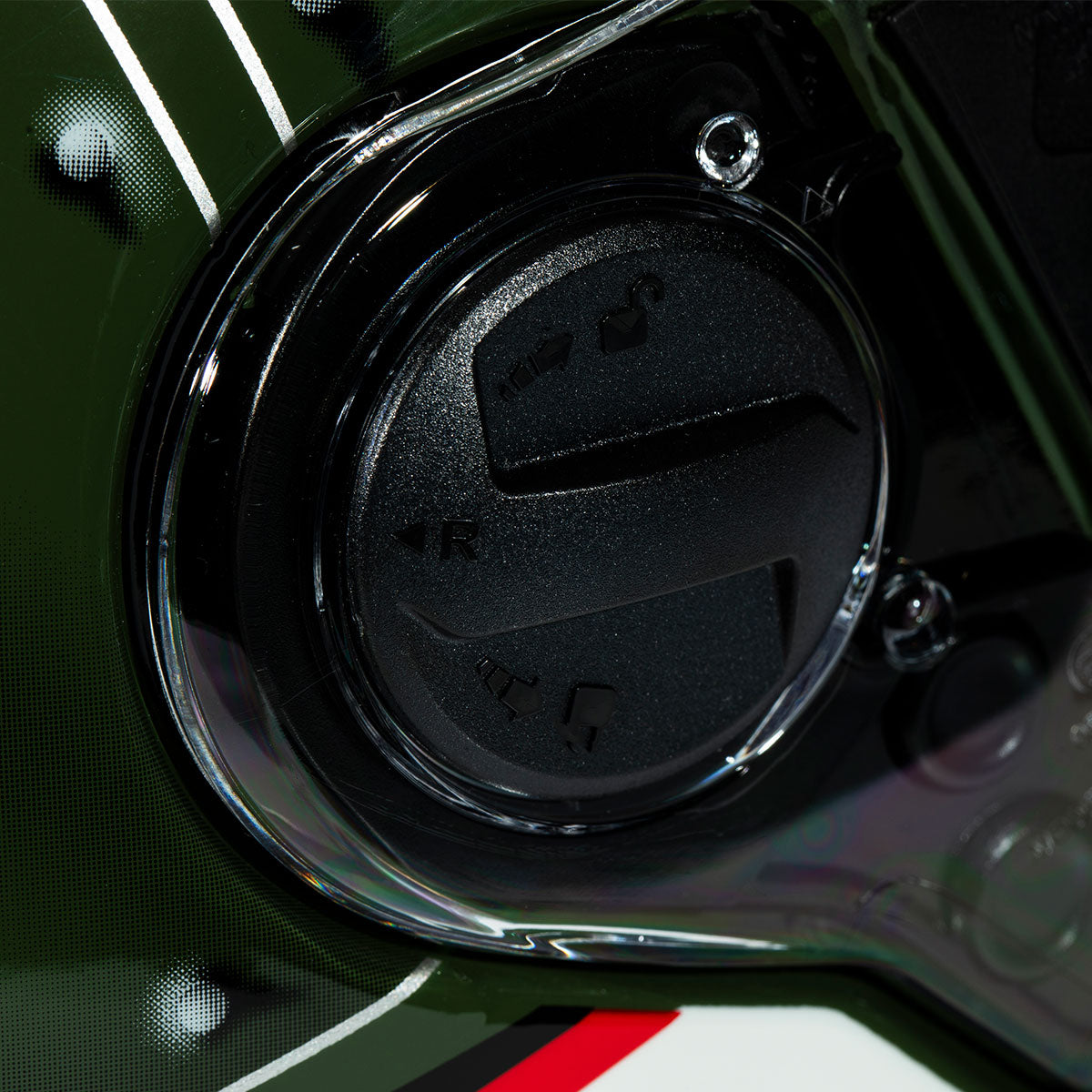 Zeus ZS-811A AL38 Yeşil Gümüş Kapalı Kask