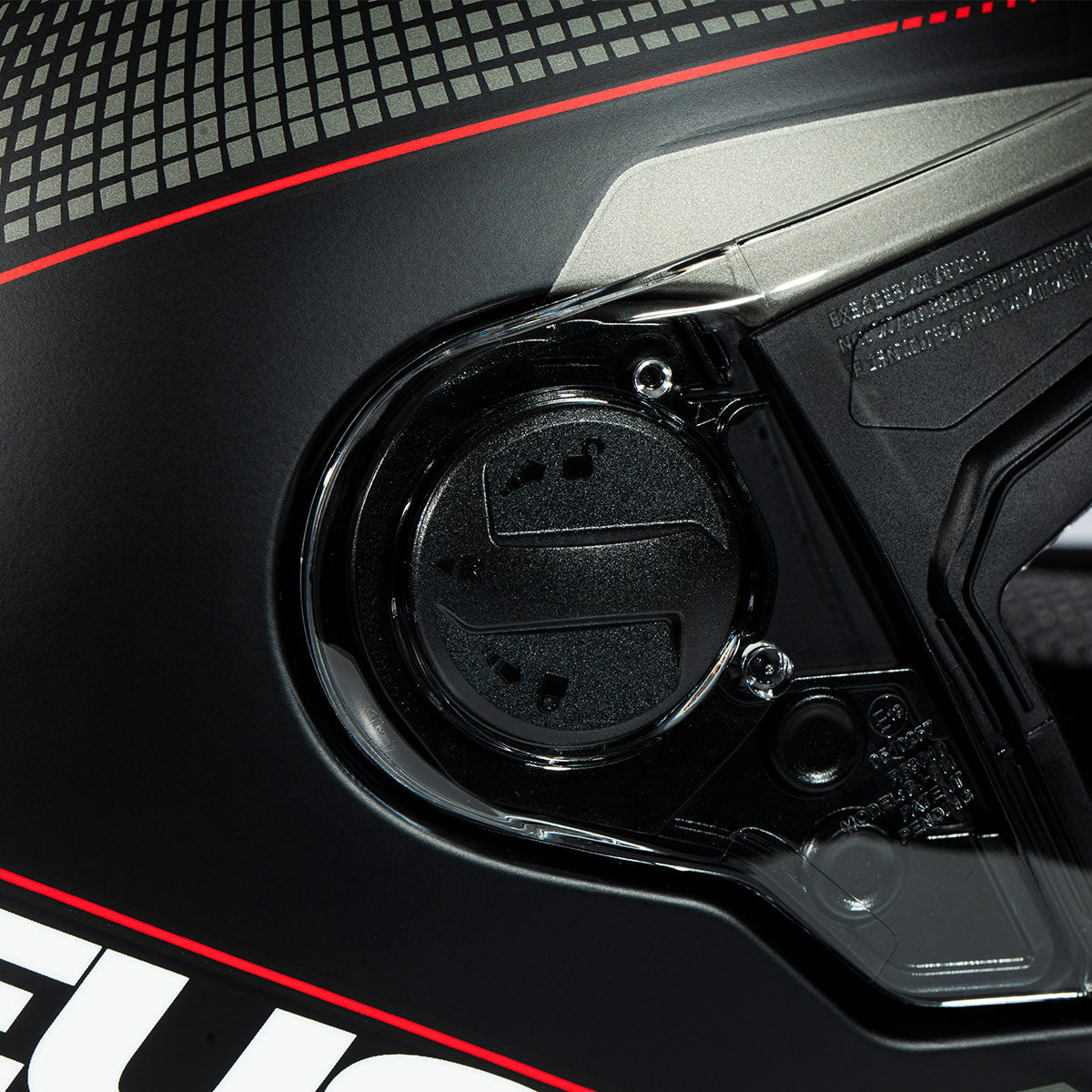 Zeus ZS-811A AL6 Mat Siyah Beyaz-Kırmızı  Kapalı Kask