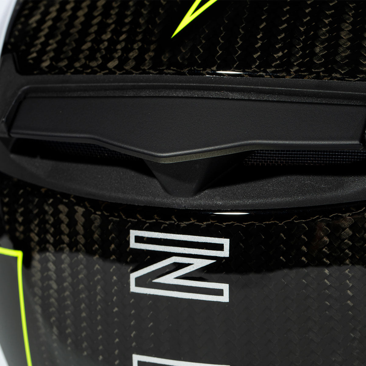 Zeus ZS-1800B Gloss Carbon AM8 Flu Sarı Kapalı Kask