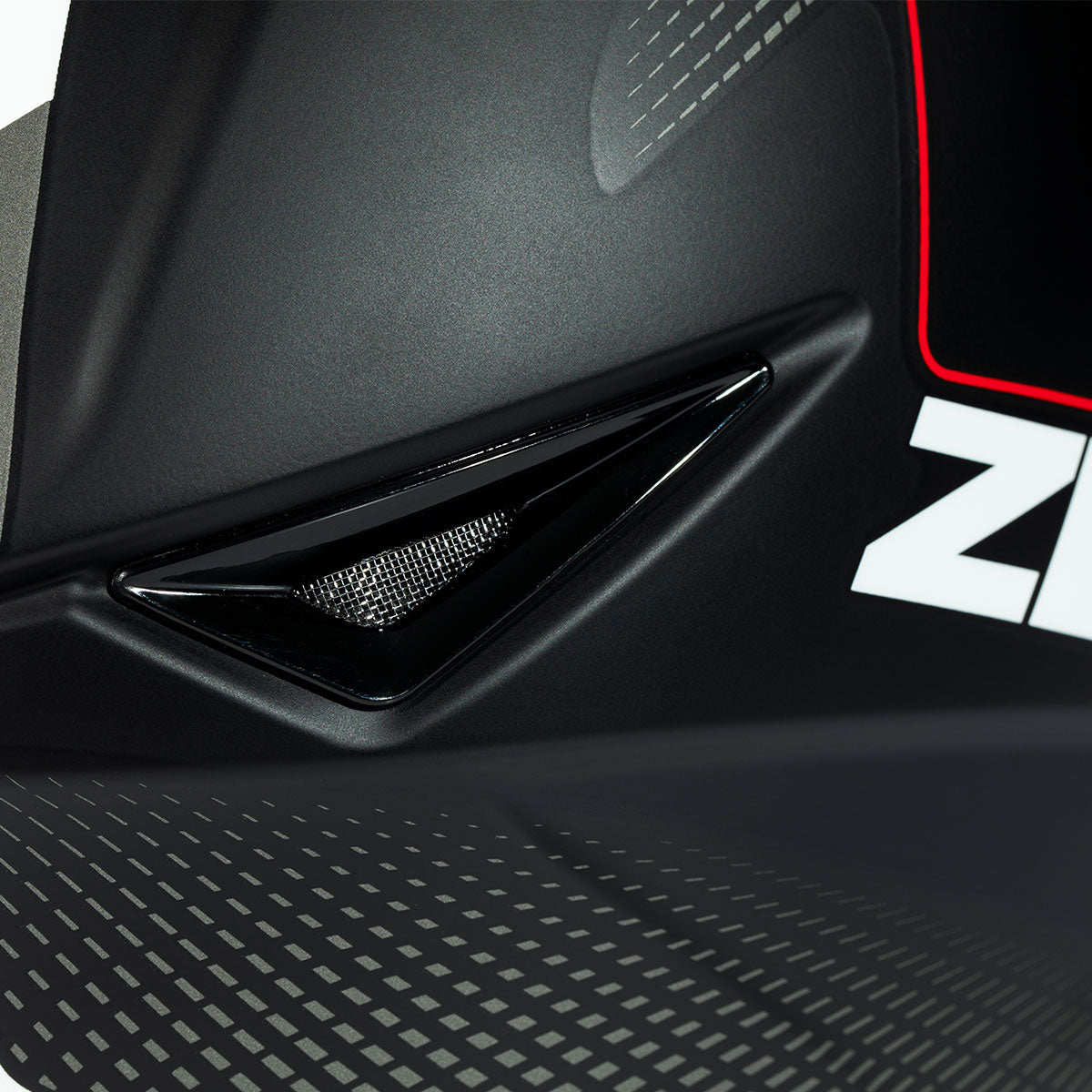 Zeus ZS-811A AL6 Mat Siyah Beyaz-Kırmızı  Kapalı Kask