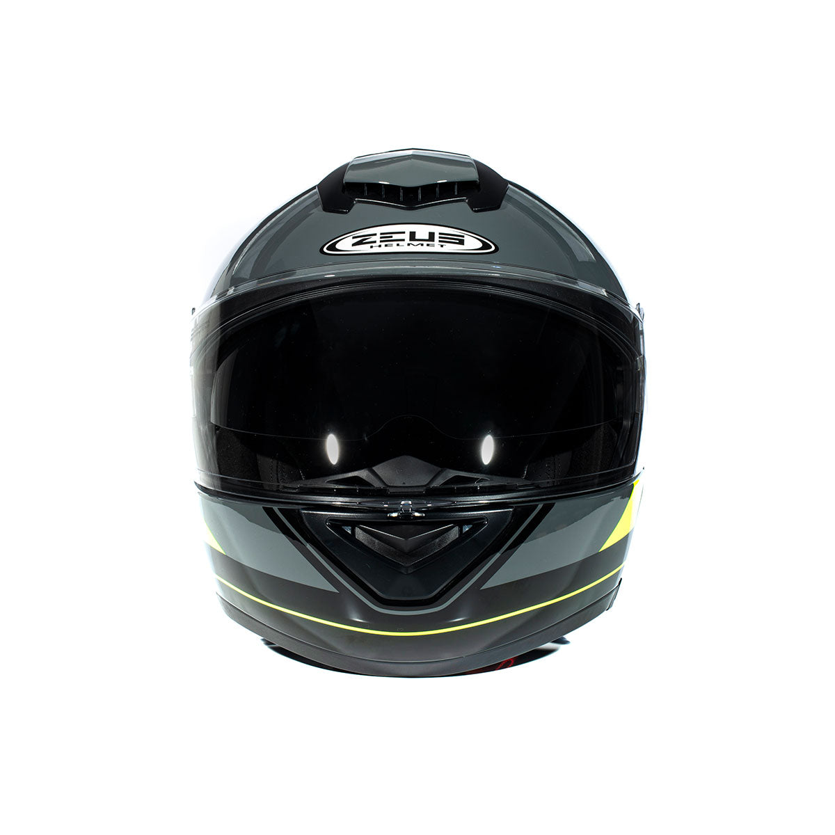 Zeus ZS-3050 BE7 Gri Flu (Fluo) Sarı Çene Açılır Kask