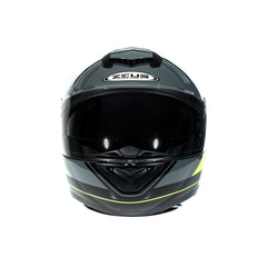 Zeus ZS-3050 BE7 Gri Flu (Fluo) Sarı Çene Açılır Kask