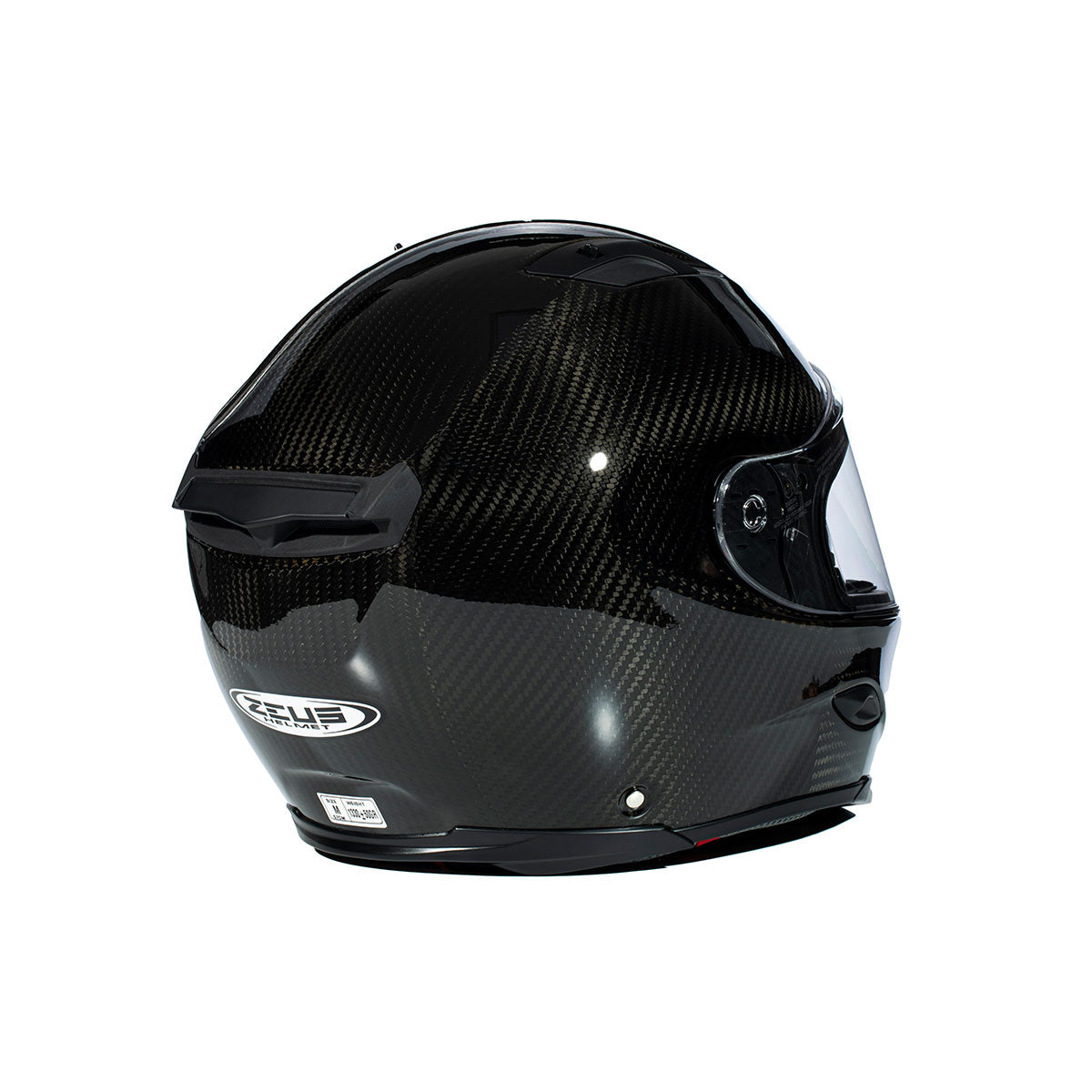 Zeus ZS-1800B Gloss Carbon Kapalı Kask
