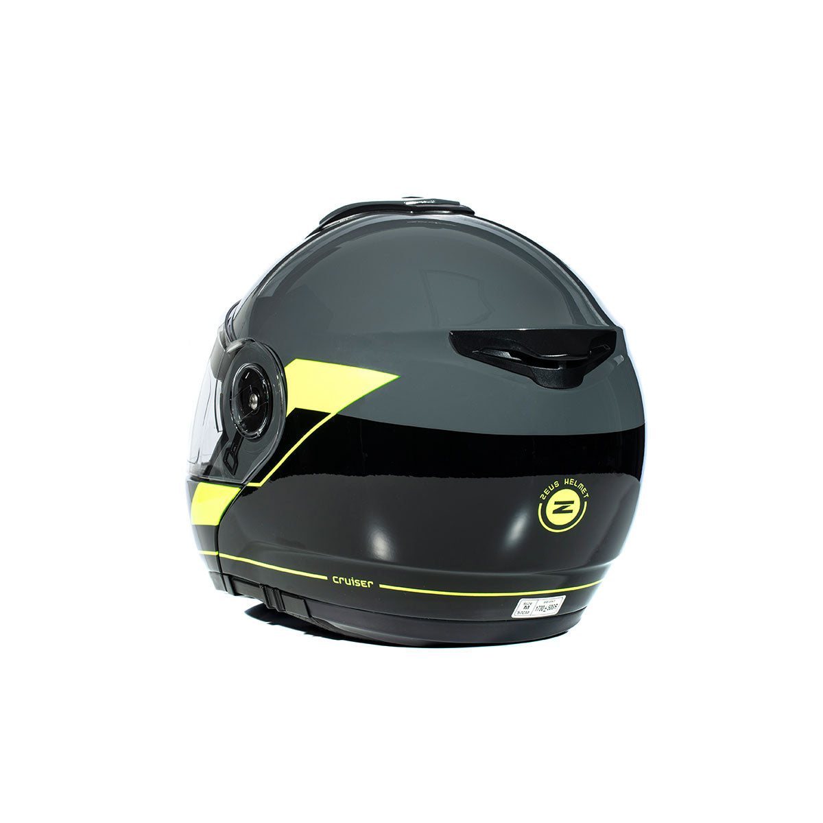 Zeus ZS-3050 BE7 Gri Flu (Fluo) Sarı Çene Açılır Kask