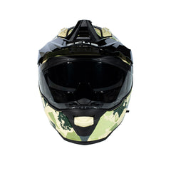 Zeus ZS-913 B6F Sarı Yeşil Kapalı Kask