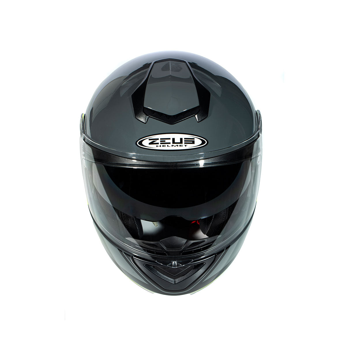 Zeus ZS-3050 BE7 Gri Flu (Fluo) Sarı Çene Açılır Kask