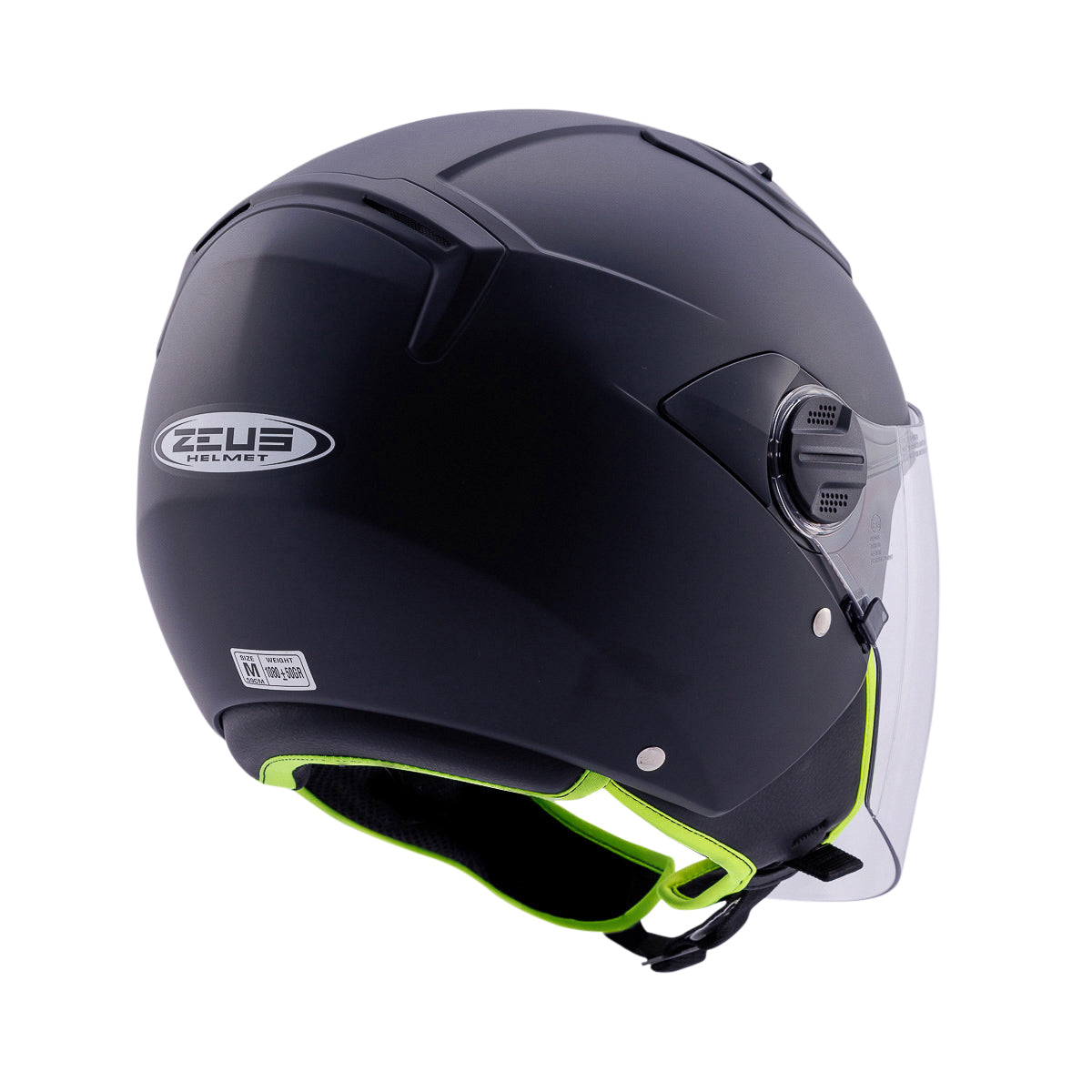 Zeus ZS-213 Mat Siyah Açık Kask