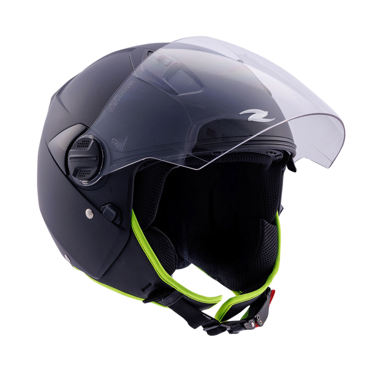 Zeus ZS-213 Mat Siyah Açık Kask