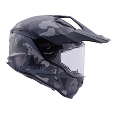 Zeus ZS-913 BF6 Mat Siyah-Gri / Siyah-Gümüş Kapalı Kask