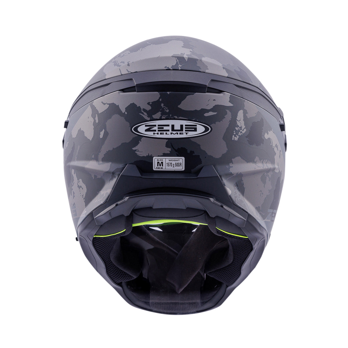 Zeus ZS-913 BF6 Mat Siyah-Gri / Siyah-Gümüş Kapalı Kask