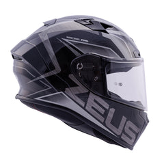 Zeus ZS-826 İnci Siyah Gümüş BK3 Kapalı Kask