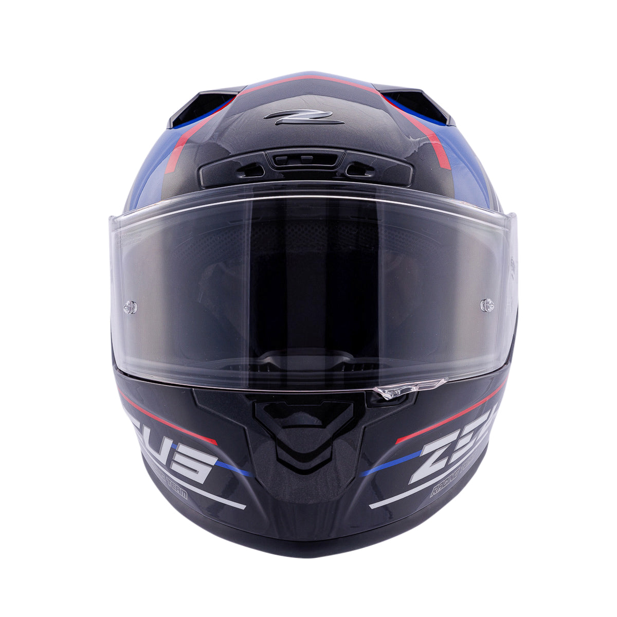 Zeus ZS-826 İnci Siyah Mavi BK15 Kapalı Kask