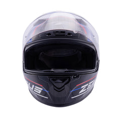 Zeus ZS-826 İnci Siyah Mavi BK15 Kapalı Kask