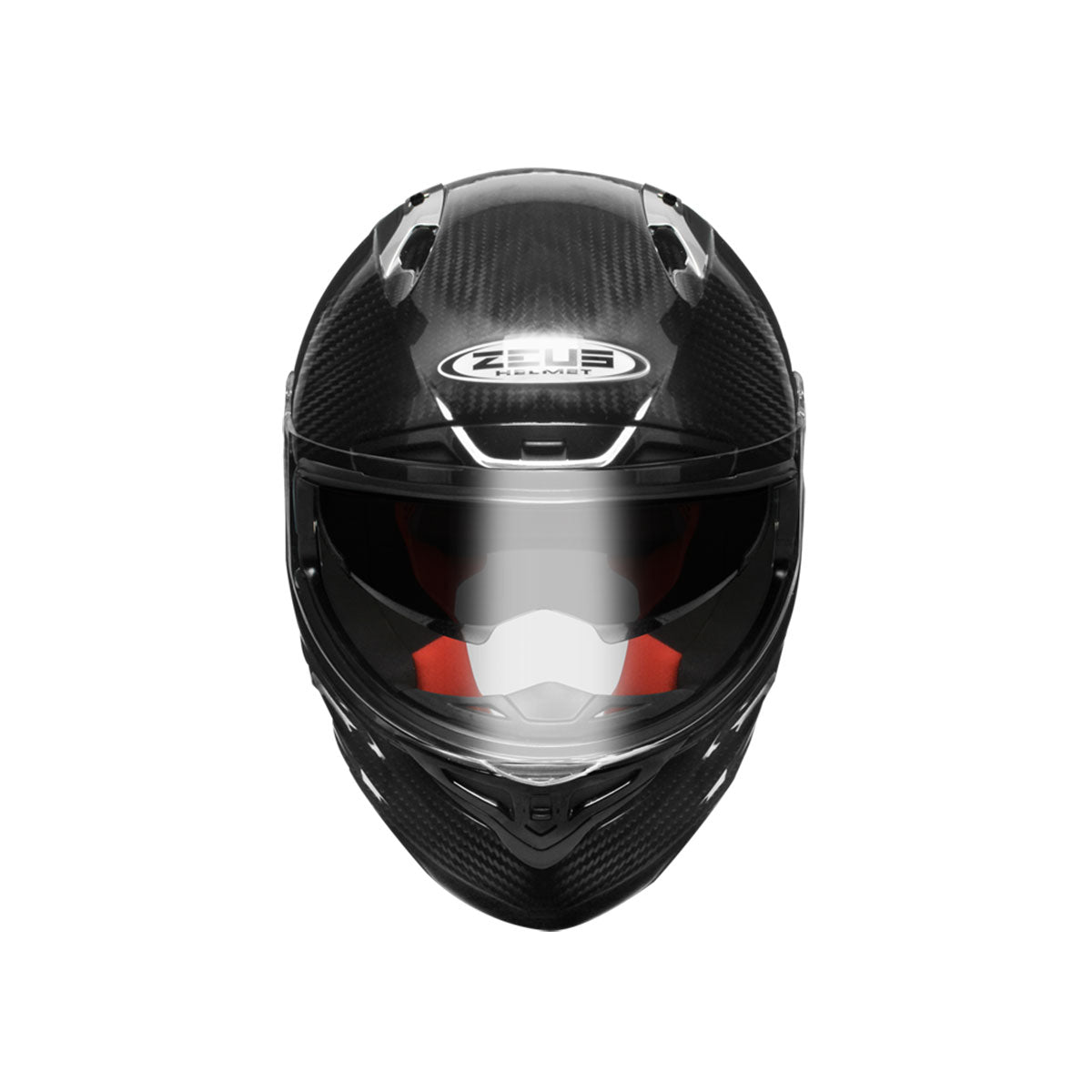 Zeus ZS-1800B Gloss Carbon Kapalı Kask