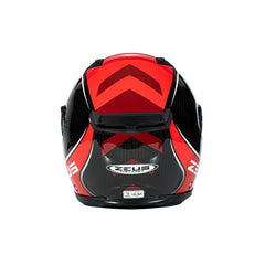 Zeus ZS-1800B Gloss Carbon AM9 Red Kapalı Kask