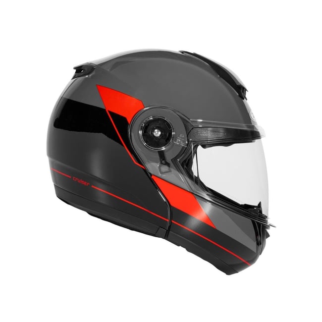 Zeus ZS-3050 BE7 Gri Kırmızı Çene Açılır Kask
